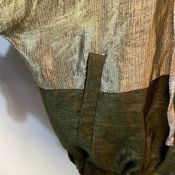 ZARA Shimmering 3 Tone Zip Front Light Jacket -XS-#0013 - Picture 5 of 8